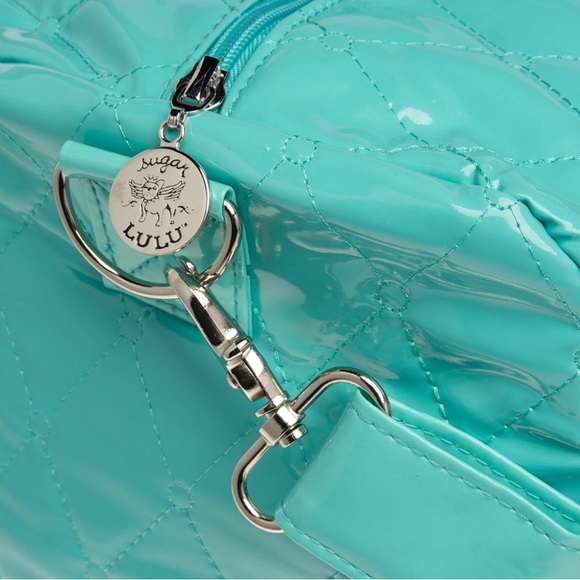 SugarLulu High Tea Dance Sports Large Duffel Bag -Large 18”x11”x9” (NWT) Mint - Picture 4 of 8